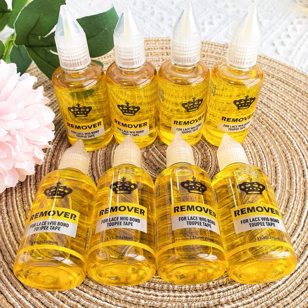 2/5/10PCS Dissolvant de colle pour perruques 30ml, Dissolvant de bandes adhésives pour extensions de cheveux |   Solvant pour résidus d'adhésif |   Dégraissant pour colle de perruque Lace Front