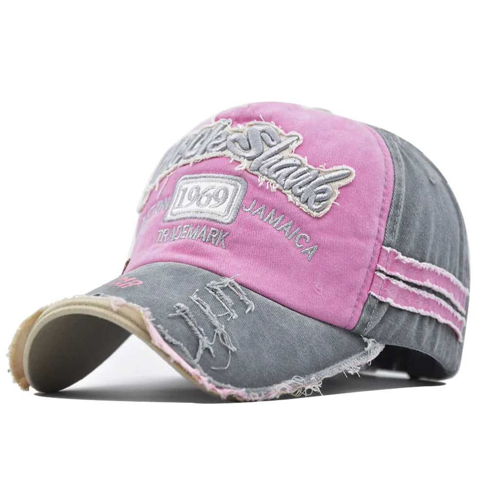 Coton lavé 1969 broderie casquettes de Baseball pour femmes hommes Sport visières Vintage casquette Snapback unisexe-adolescent Hip Hop chapeau os papa chapeau