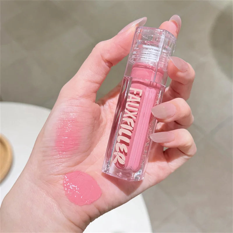 Huda Beauty remplissage brillant Non collant brillant à lèvres hydratant cristal clair huile pour les lèvres repulpant hydratant teinté rouge à lèvres maquillage