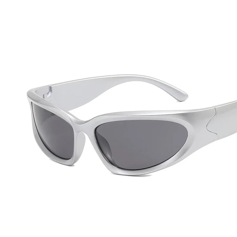 Lunettes de soleil carrées vintage pour femmes, lunettes de soleil de créateur de marque, nuances féminines, miroir rétro punk, petit cadre