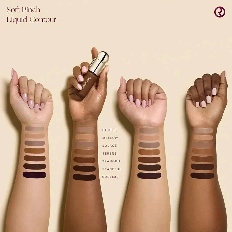Fard à joues en poudre haute brillance, beauté Rare, léger, soyeux, Portable, hydratant durable, imperméable, contour naturel, maquillage pour le visage
