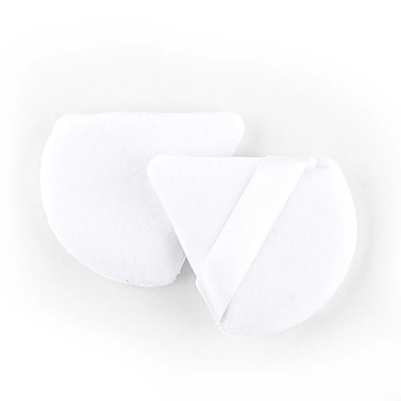 1/2/3/6 pièces Triangle velours poudre bouffée visage cosmétique beauté des yeux outil de maquillage éponge réutilisable lavable Mini bouffée de poudre accessoire
