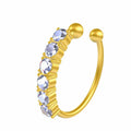Anneaux de nez en Zircon miniatures à une rangée pour femmes, perceuse Fine exquise avec ouverture de perceuse, faux Piercing de nez, bijoux