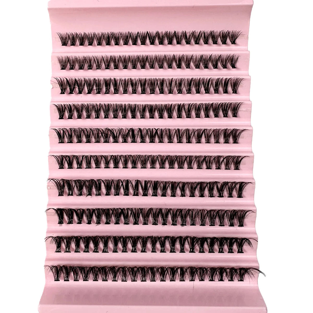 Extensions de cils en bouquets individuels DIY 160D, 8 à 20 mm – Faux cils volumineux 5D, épais, doux et légers, courbure D, 280 pièces. Effet naturel grâce aux segments de cils individuels.