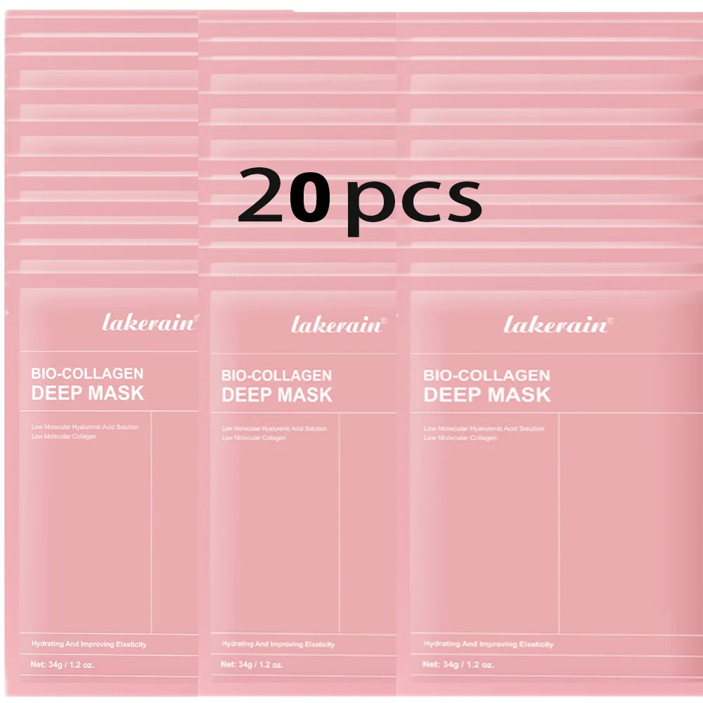Bio-colagène véritable masque profond supplément collagène hydratant nuit masque hydrogel amélioration de l'élasticité minimisant les pores raffermissant