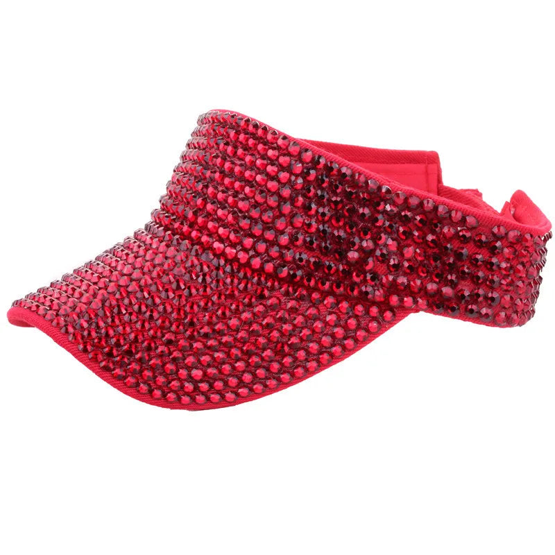 Strass vide casquette décontracté femmes pare-soleil été printemps Streetwear mode Bling Bling diamant intégré casquette de Baseball