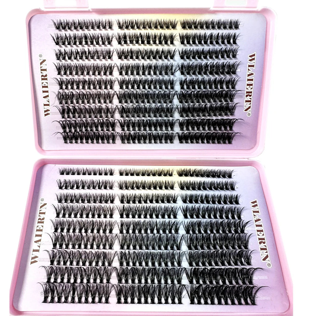 Extension de Faux-Cils en Vison Naturel Mixte Courbés C, Bande Russe 3D, Outil de Maquillage Personnel, 9-16mm, 540