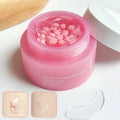Crème Coréenne au Collagène Rose PDRN en Capsules avec Niacinamide pour un Teint Uniforme, Hydratant Léger Non Gras pour le Visage