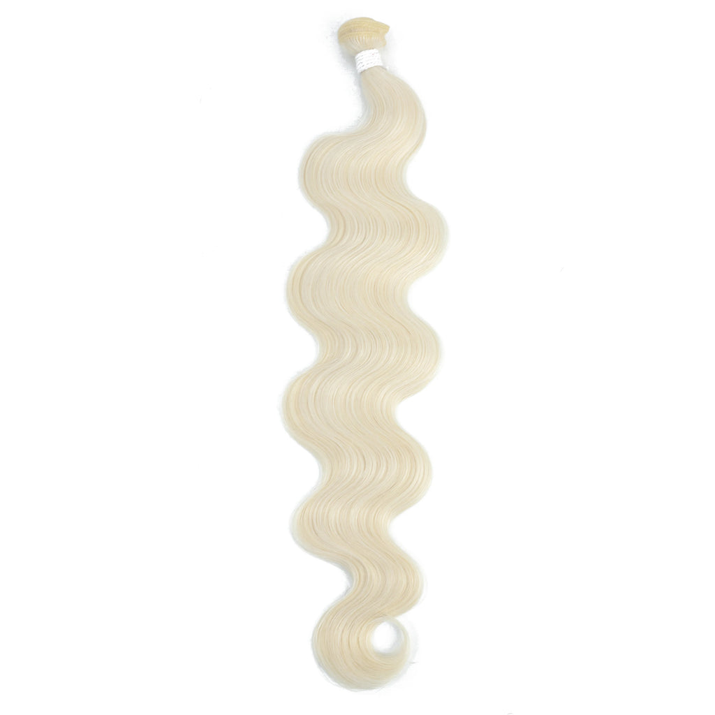 Mèches synthétiques Body Wave colorées 613, Extensions capillaires naturelles blondes Piano, queue de cheval épaisse ombrée, tissage de cheveux amples et profonds