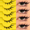 Groinneya Natural manga faux cils oeil de chat cils 3D dramatique martre douce extension de cils faux cils outil de maquillage