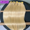 # 613 paquets de cheveux humains droits colorés blond 1/2/3/4 pièces Double trame 100% Extensions de tissage de cheveux humains vierges crus vietnamiens
