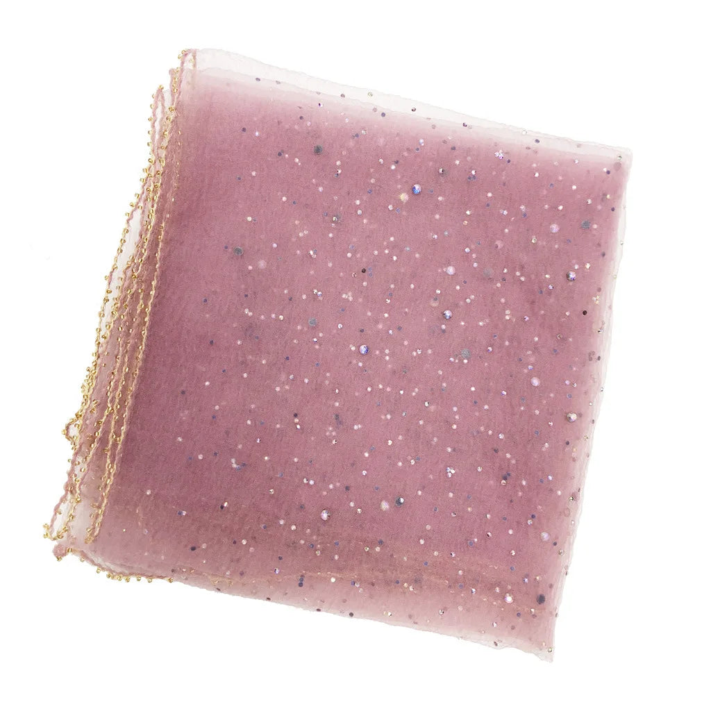 Bandana à paillettes colorées à la mode, écharpe de tête Ultra-fine et respirante, Protection solaire d'été, 80cm x 80cm
