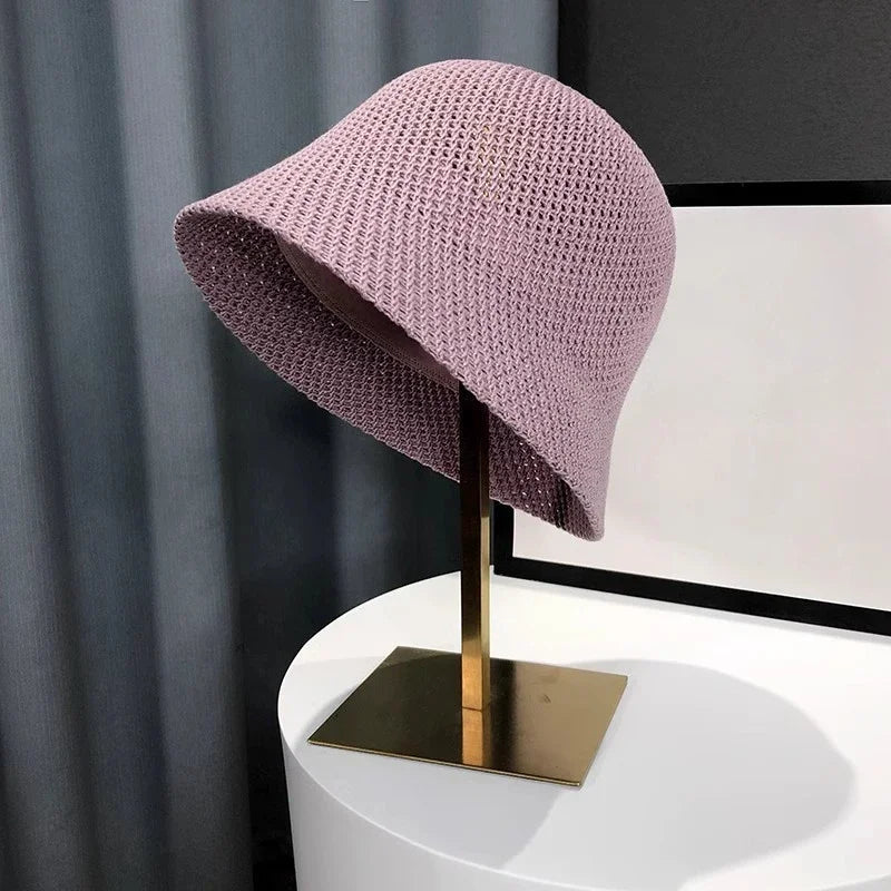 Chapeau de soleil respirant pour femme, casquette ander, mince, creux, extérieur, plage, été, E27