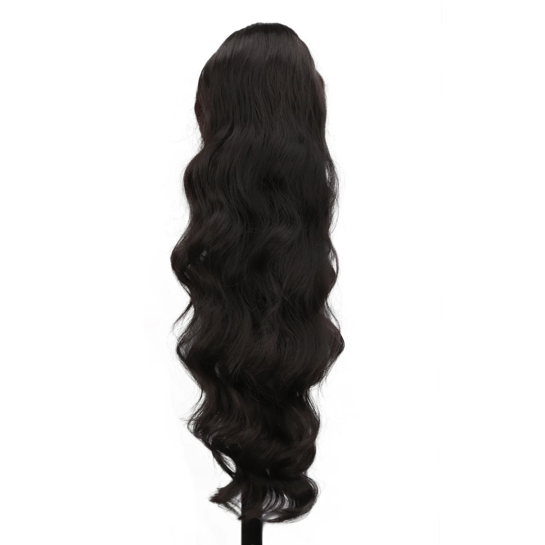 Extension de Cheveux Queue de Cheval Ondulée pour Femme, 24 Pouces, Longue Ondulation, Proximité Wstring, réinitialisation en Queue de Cheval Rouge, Fausse Queue de Cheval, Postiche