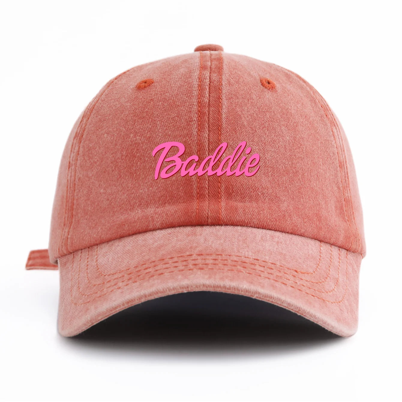Casquette de Baseball délavée imprimée Baddie pour adultes, Style rétro minimaliste, décontracté, parfait comme cadeau, 1 pièce