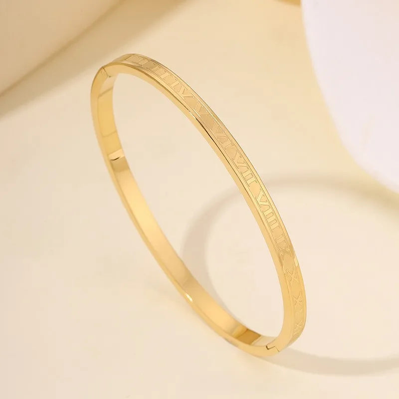 ZAKOL nouveau Buling rose cristal zircone Bracelet en acier inoxydable pour les femmes polyvalent empilable bijoux étanche Bracelet cadeau