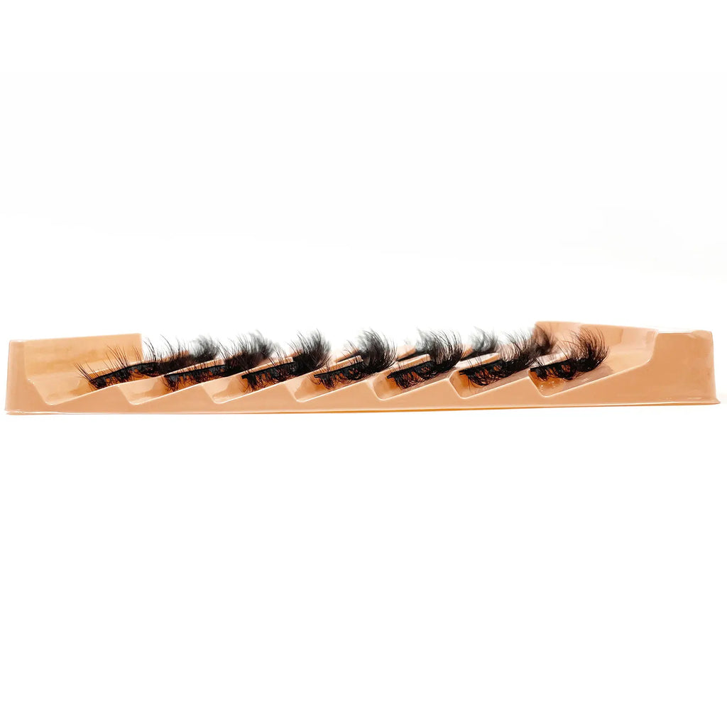 Nouveau 7 paires de faux cils épais, simulation 3D en fourrure de vison, faux cils dramatiques, vente en gros, fabrication de faux cils pleine ligne