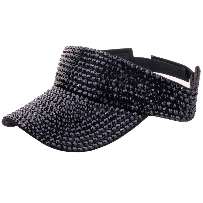 Strass vide casquette décontracté femmes pare-soleil été printemps Streetwear mode Bling Bling diamant intégré casquette de Baseball
