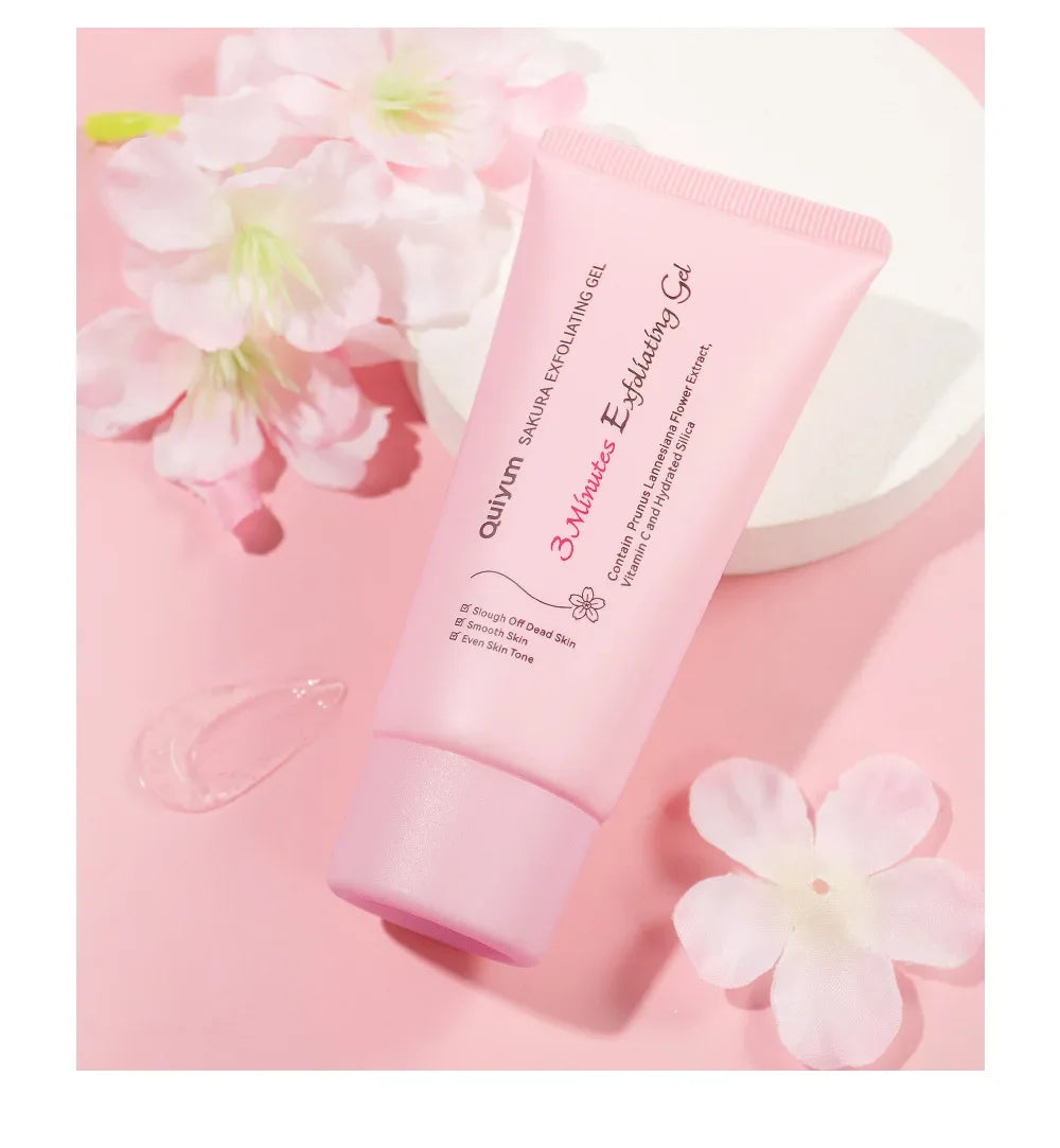Gel exfoliant Sakura, gommage facial, hydratant, nourrissant, réparateur, crème pour le visage, soin de la peau, 30g/50g