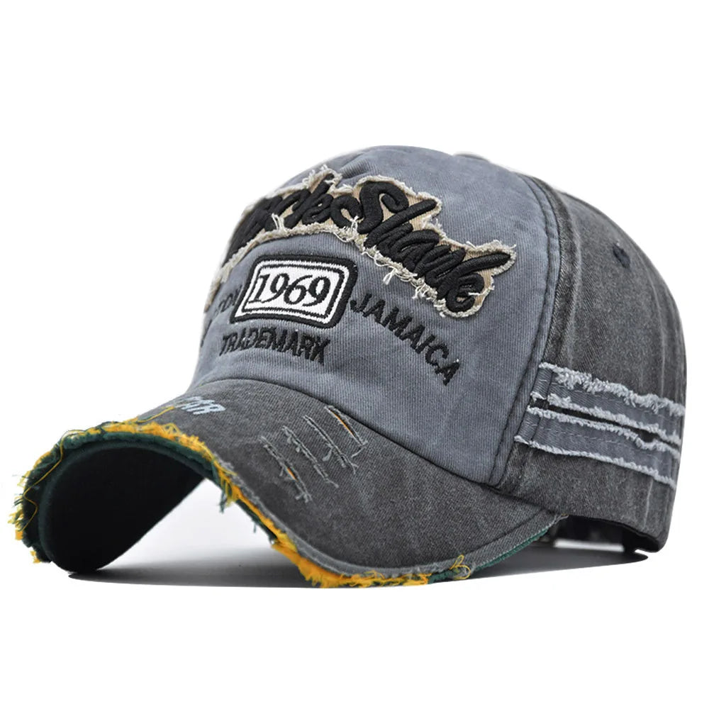 Coton lavé 1969 broderie casquettes de Baseball pour femmes hommes Sport visières Vintage casquette Snapback unisexe-adolescent Hip Hop chapeau os papa chapeau