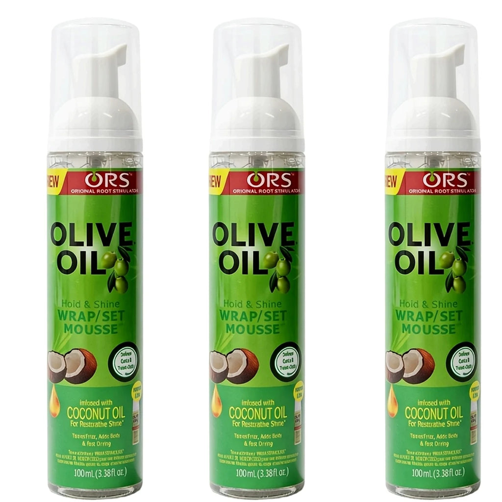 Mousse pour cheveux bouclés (100 ml) – Mousse coiffante pour perruques et cheveux naturels, à tenue forte avec huile d’olive. Mousse anti-frisottis pour définir et fixer les boucles