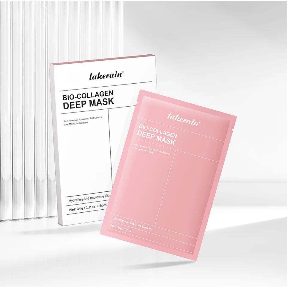 Bio-colagène véritable masque profond supplément collagène hydratant nuit masque hydrogel amélioration de l'élasticité minimisant les pores raffermissant