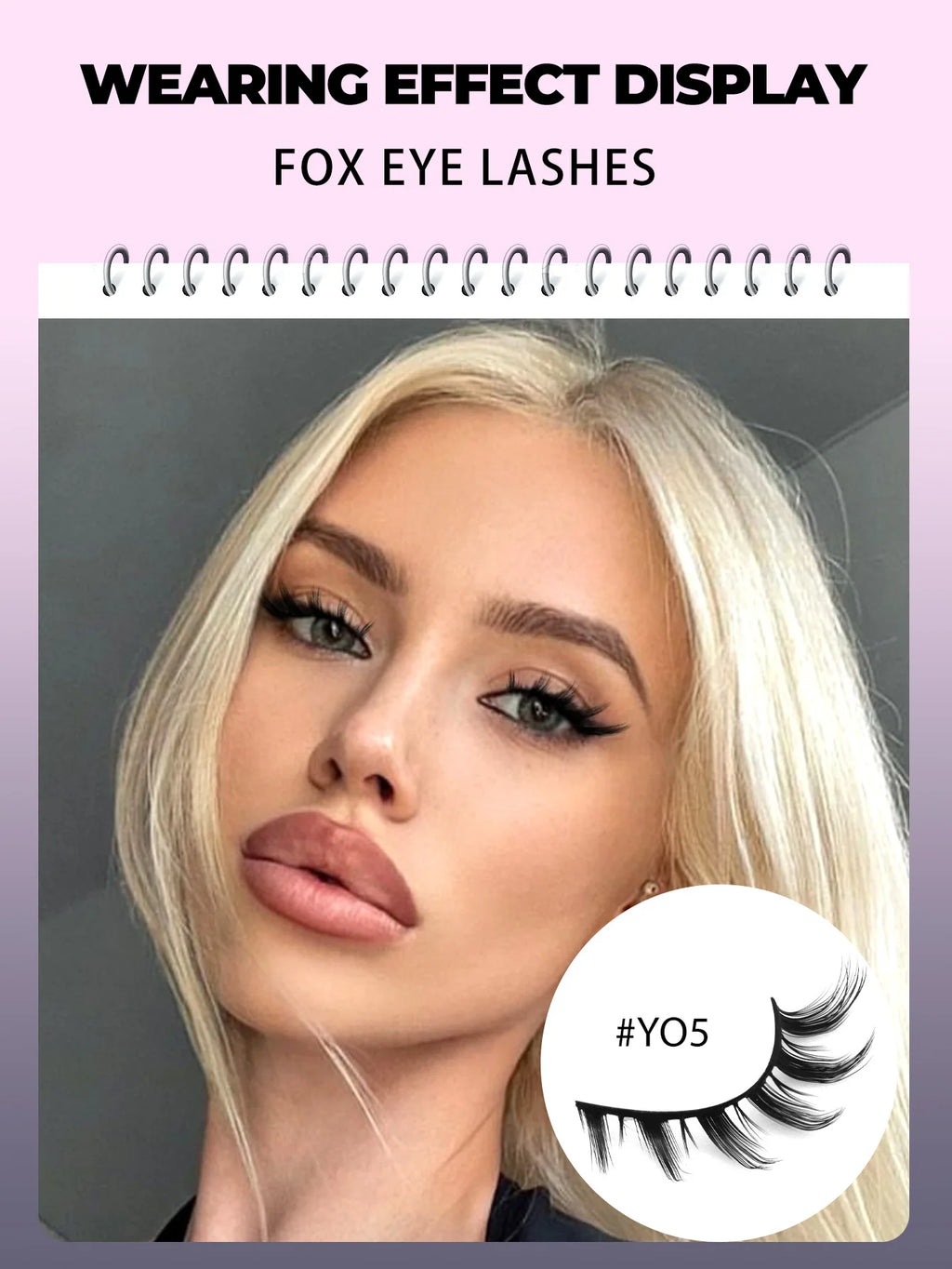 Groinneya Natural manga faux cils oeil de chat cils 3D dramatique martre douce extension de cils faux cils outil de maquillage