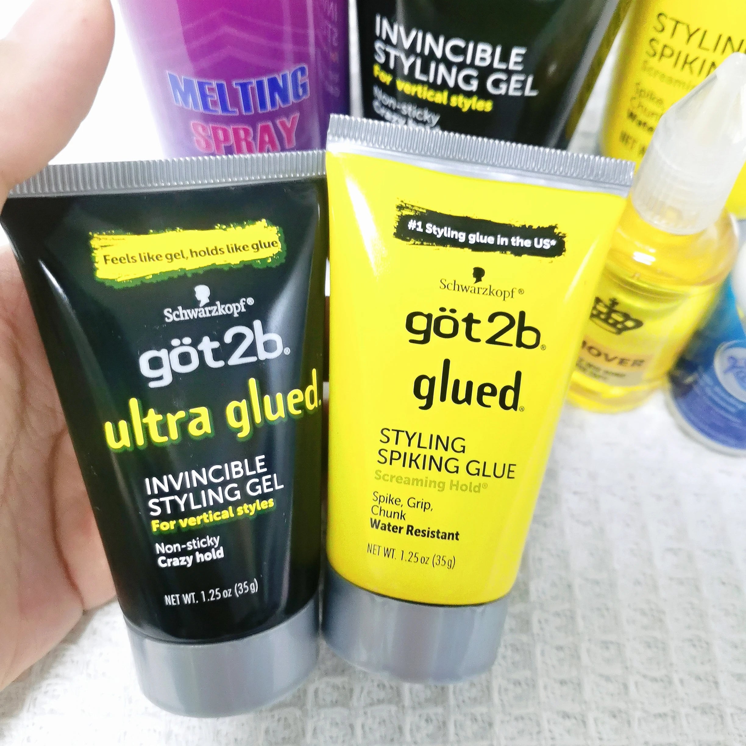 Got 2b colle 35g Gel pour cheveux, spray, gel pour perruques adhésifs 170g