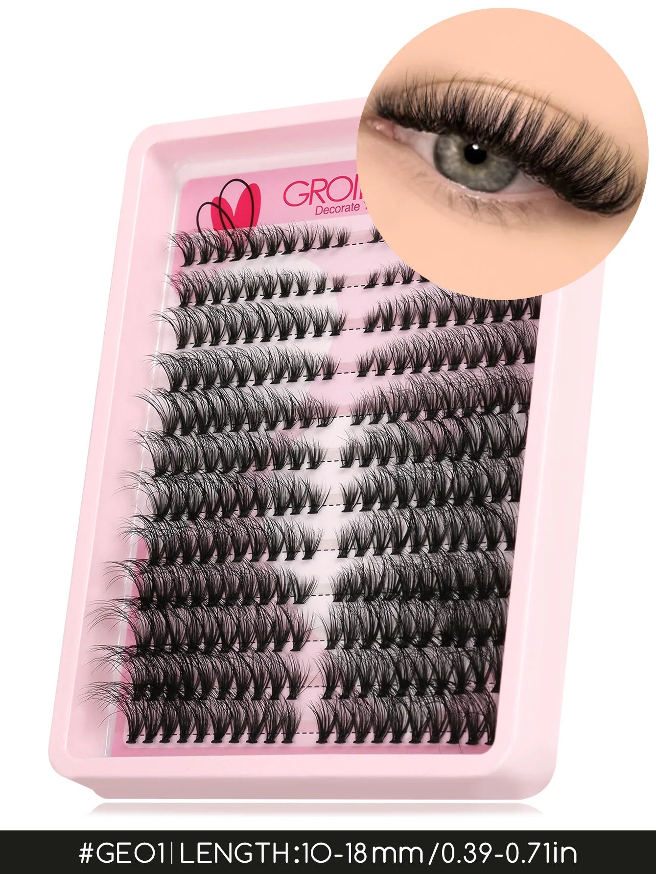Cils en grappes effet œil de chat

Extensions de cils individuelles légères et aériennes, effet volume et fourni. Cils en grappes duveteux pour un regard intense et élégant. Idéals pour une pose DIY (à faire soi-même) et pour un maquillage des yeux nature