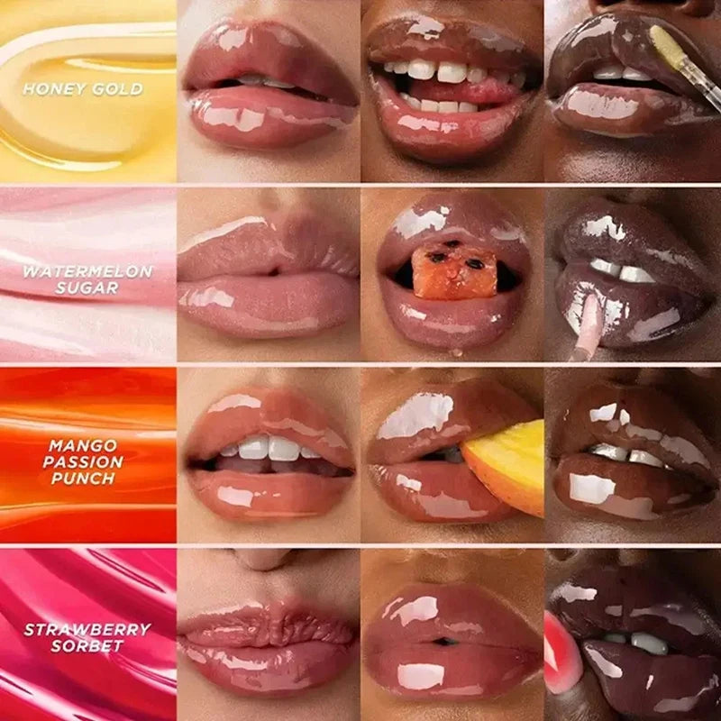 INS populaire Gisou miel pastèque longue durée hydratant baume à lèvres huile pour les lèvres repulpant exfoliant brillant huile soin