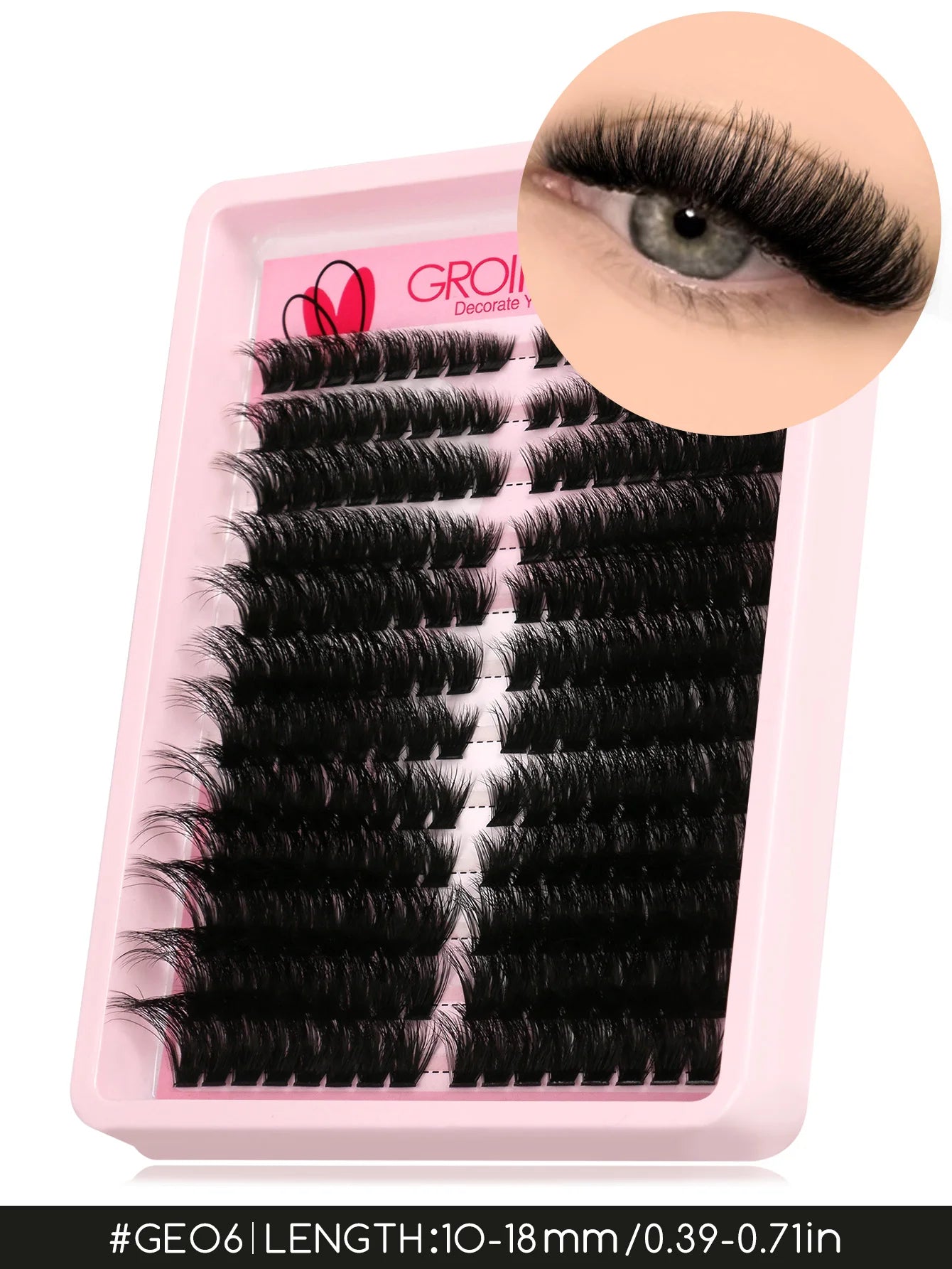 Cils en grappes effet œil de chat

Extensions de cils individuelles légères et aériennes, effet volume et fourni. Cils en grappes duveteux pour un regard intense et élégant. Idéals pour une pose DIY (à faire soi-même) et pour un maquillage des yeux nature