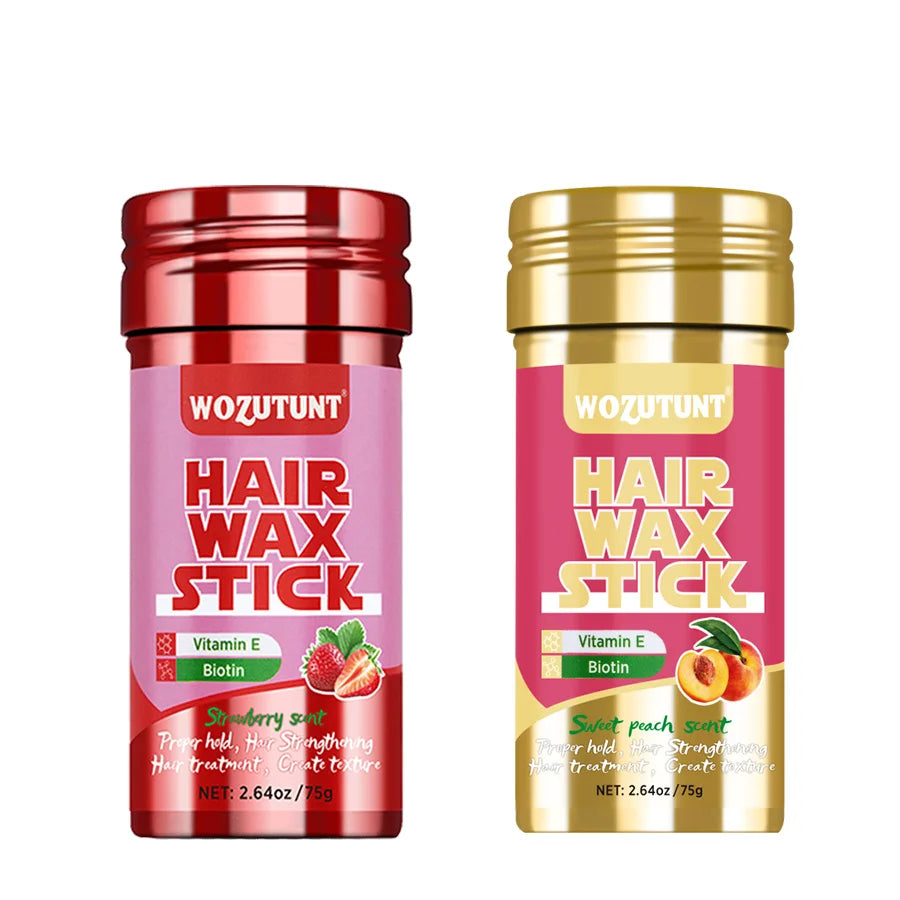 Stick de cire coiffante naturel non gras, idéal pour la finition des coiffures. Convient à tous les types de cheveux, aide à dompter les frisottis et les petits cheveux rebelles. Permet de créer de la texture et de fixer la coiffure grâce à sa formule sol