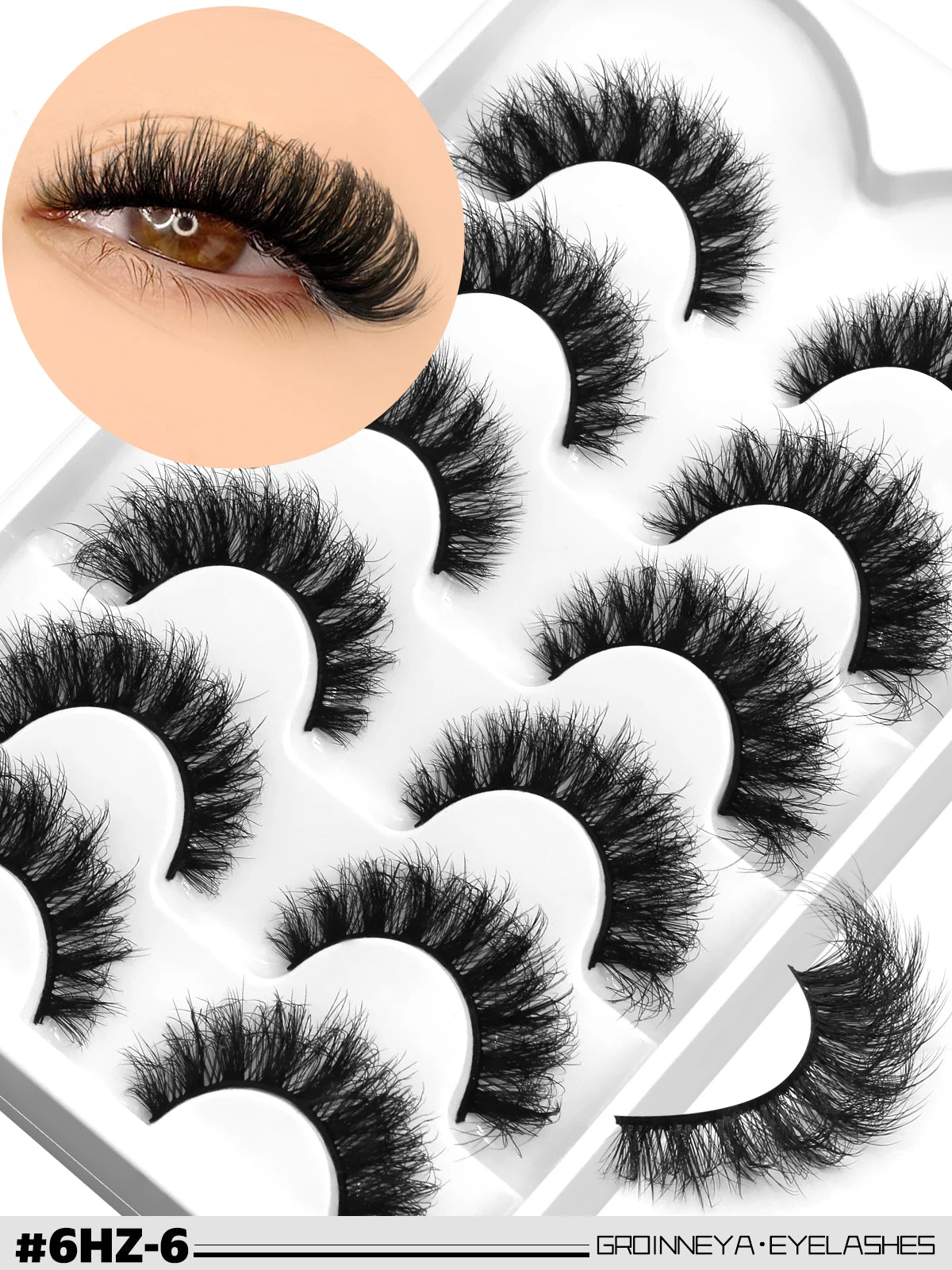 Faux cils effet œil de chat, légers et duveteux pour un regard intense et élégant. Bande de cils réutilisable au rendu naturel, idéale pour le maquillage quotidien ou les occasions spéciales