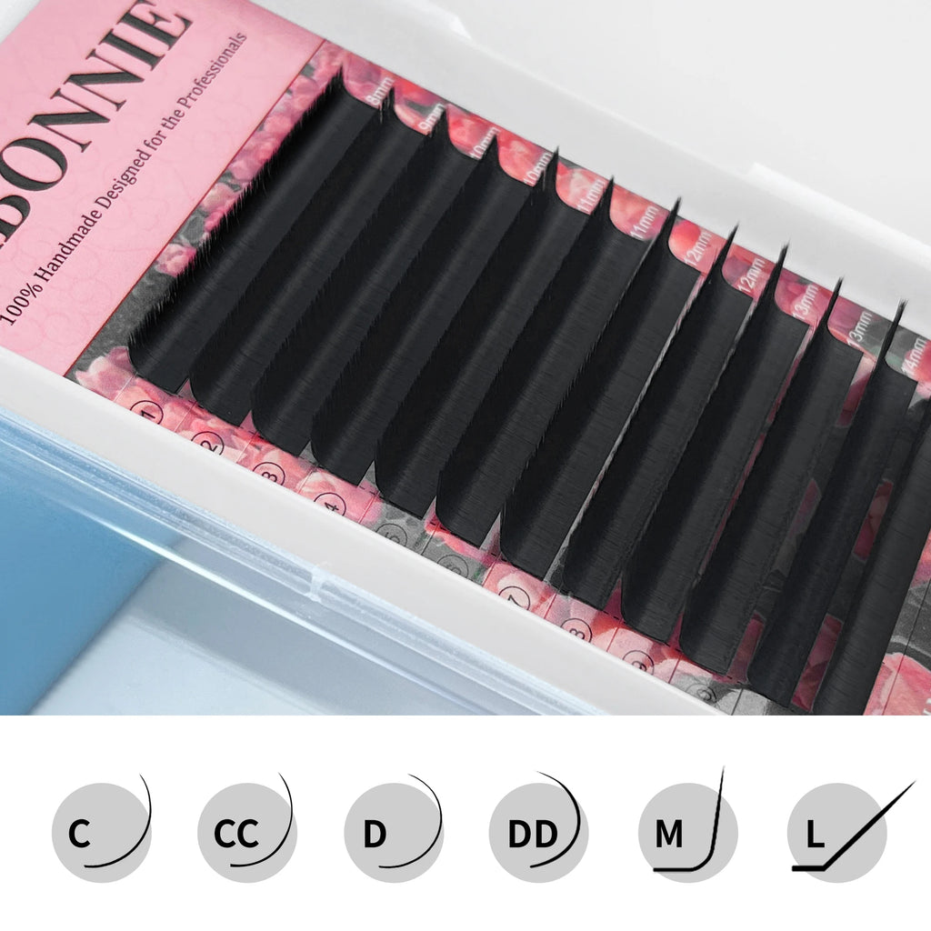 Extensions de cils Abonnie Cashmere Easy Fan Lashes, fans de cils méga volume toutes tailles, fournitures pour la beauté des yeux