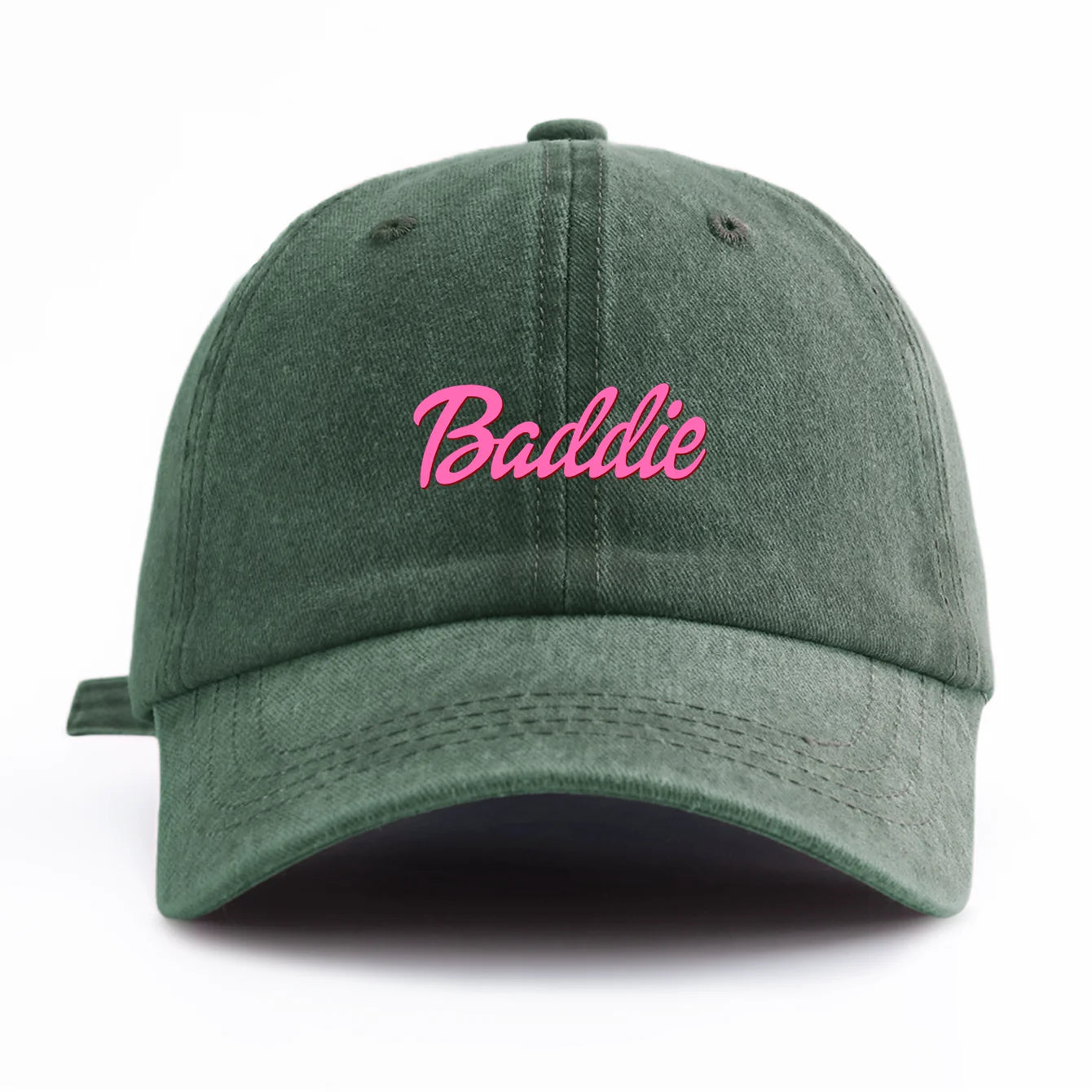 Casquette de Baseball délavée imprimée Baddie pour adultes, Style rétro minimaliste, décontracté, parfait comme cadeau, 1 pièce