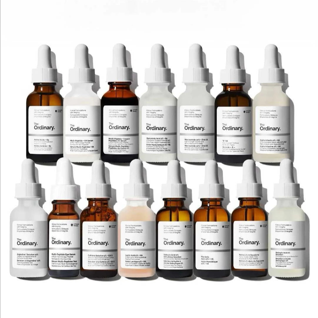 Les ensembles TheOrdinary soins de la peau sérum Niacinamide à l'acide hyaluronique 30ml produits de soins hydratants originaux pour la peau