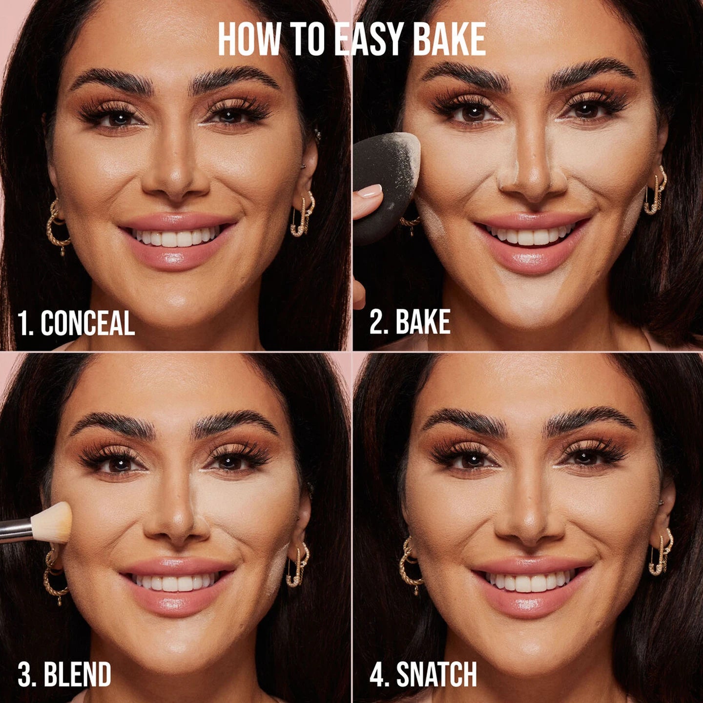 Huda Beauty – poudre à réglage délicat, durable, sans perte, contrôle du maquillage, verrouillage de l'huile, humidité, créer un maquillage de Base zéro pores