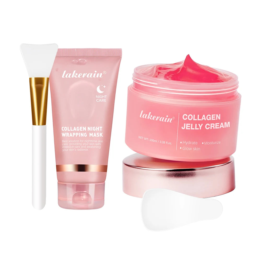 Masque coréen au collagène profond, masque pelable, Anti-rides, Lifting, soins de la peau, Bio Pack, emballage de nuit pour femme, peau de nuit