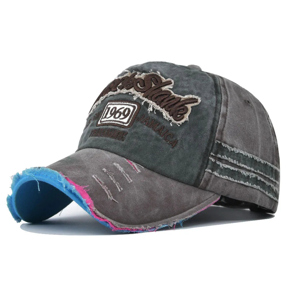Coton lavé 1969 broderie casquettes de Baseball pour femmes hommes Sport visières Vintage casquette Snapback unisexe-adolescent Hip Hop chapeau os papa chapeau