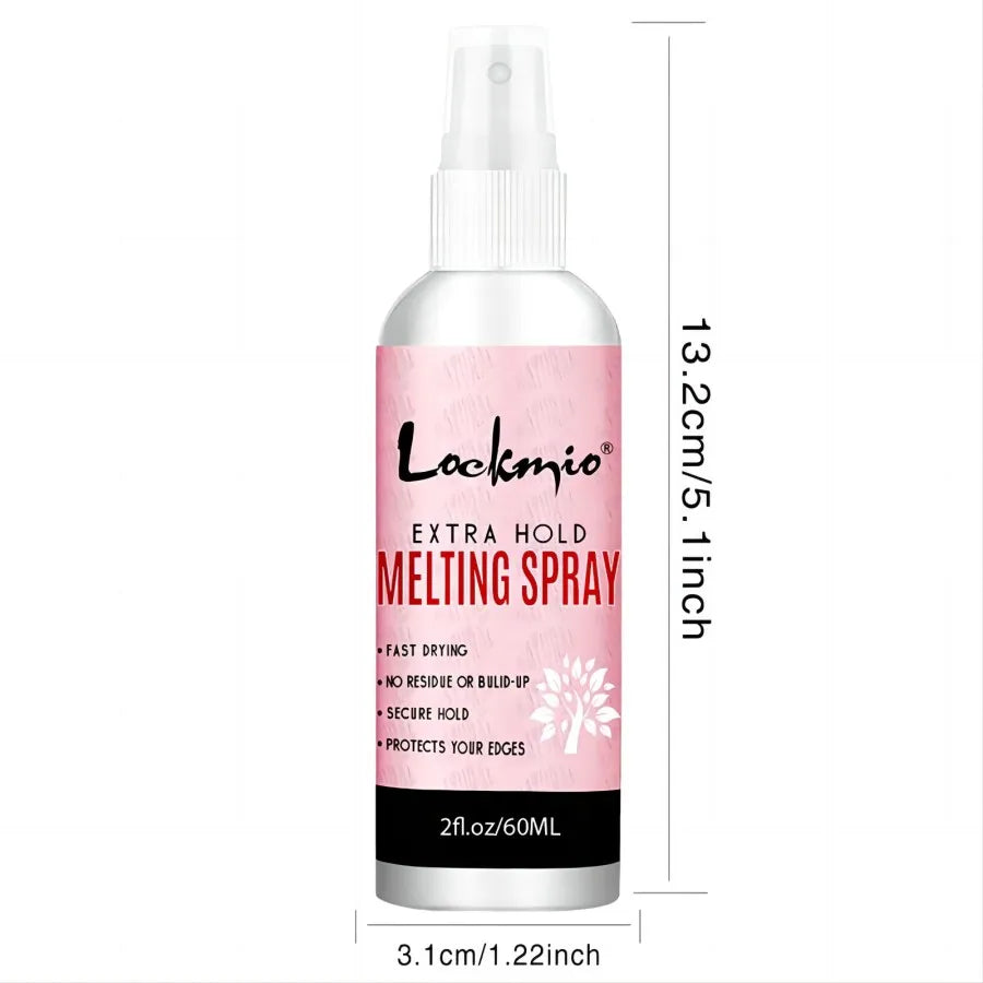 LOCKMIO – Spray de fusion pour perruque Lace Wig, adhésif avant Invisible, grille de toupet à séchage rapide, colle pour Installation de perruques, Kit d'outils de coiffure