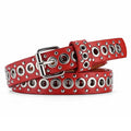 Ceinture fine à rivets pour femmes, à la mode, avec boucle à aiguille personnalisée, tendance de rue, Style Punk HipHop Y2K, avec ceinture en jean