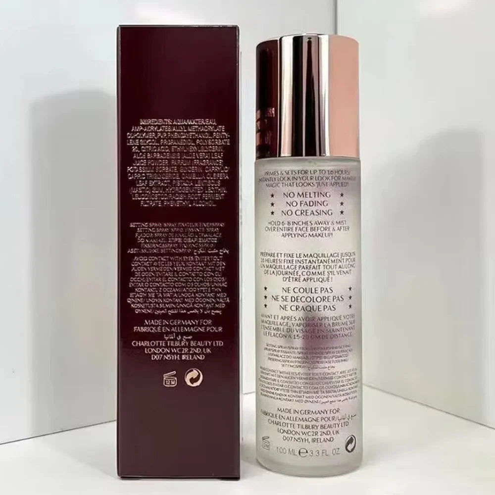 Charlotte Tilbury – Spray fixateur de maquillage, hydratant, contrôle du sébum, maquillage longue durée, fini mat naturel, cosmétiques rafraîchissants