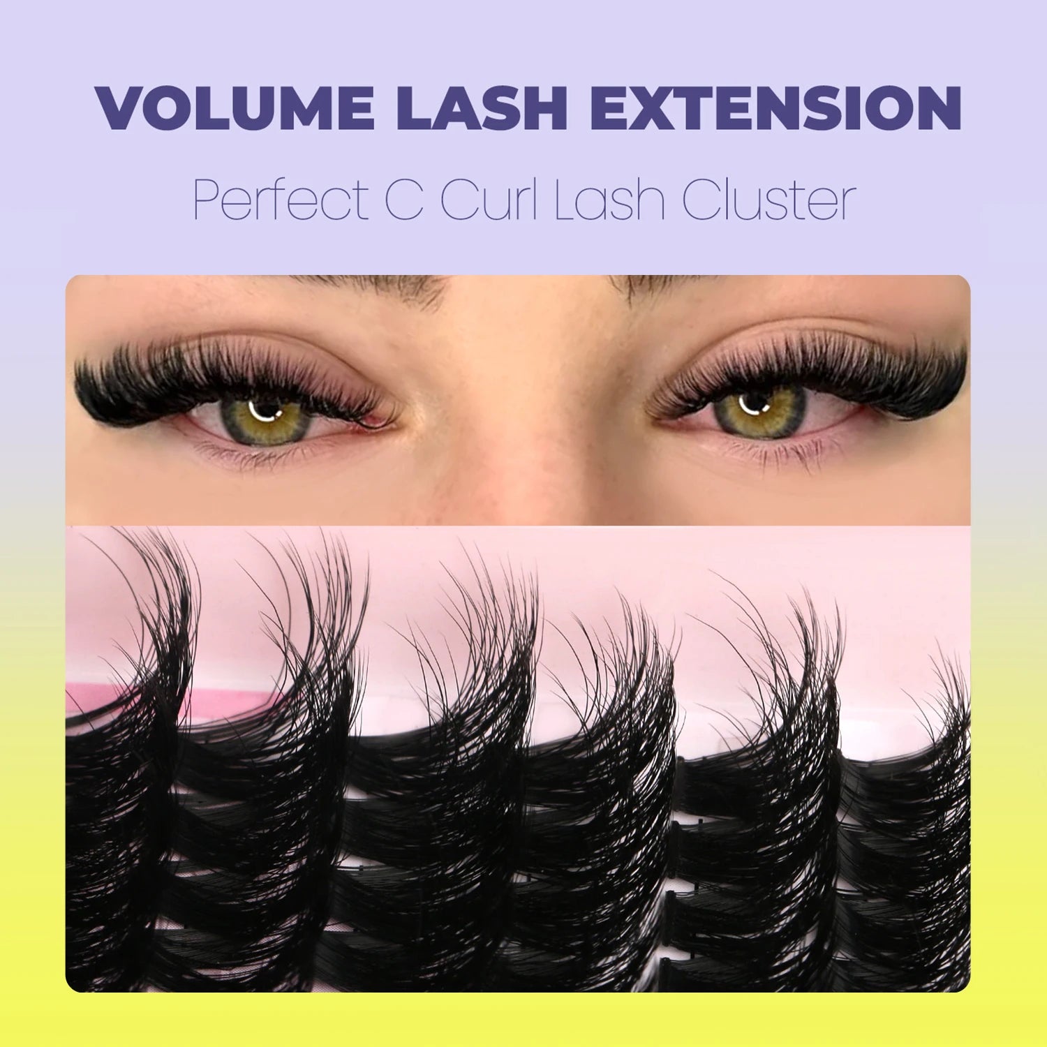 Cils en grappes effet œil de chat

Extensions de cils individuelles légères et aériennes, effet volume et fourni. Cils en grappes duveteux pour un regard intense et élégant. Idéals pour une pose DIY (à faire soi-même) et pour un maquillage des yeux nature