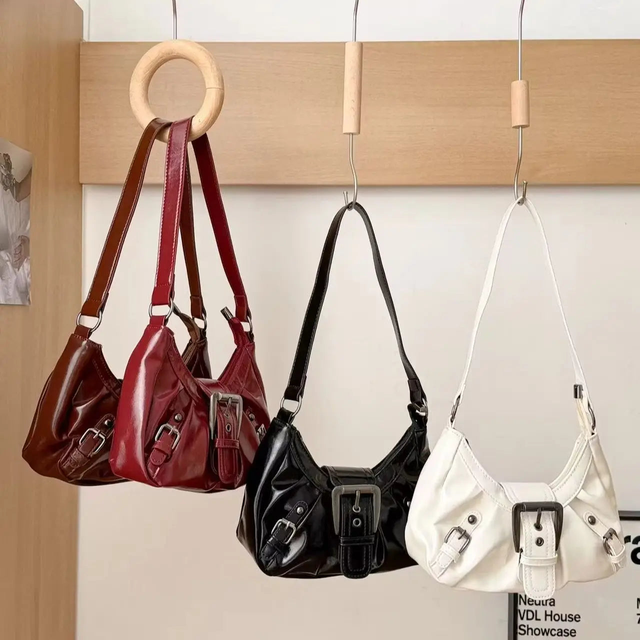 Y2K – sac à bandoulière Hobo plissé rétro pour femmes, pochette sous les bras de Style Maillard, pour voyage, travail, Shopping, offre spéciale