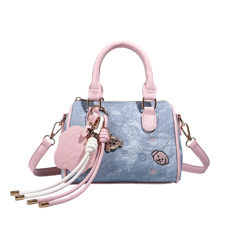 Sac bandoulière en jean tendance pour femme – Sacs à main et sacs de créateurs de luxe